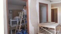 上海美容院商鋪裝修在建施工現(xiàn)場