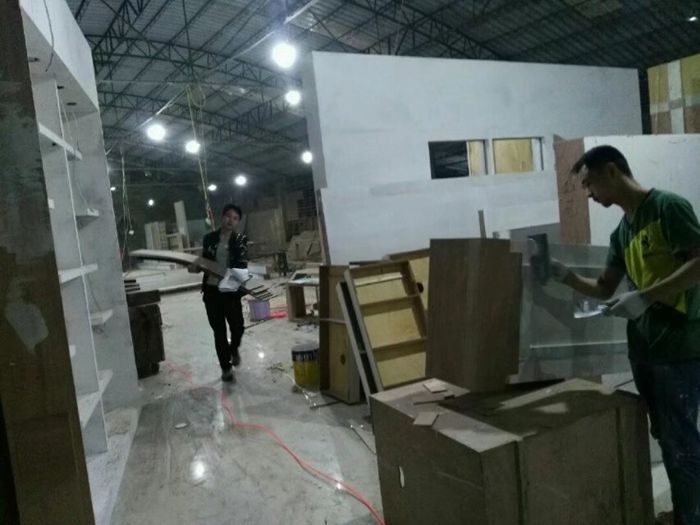 展會展臺裝修搭建工地現場(圖2)